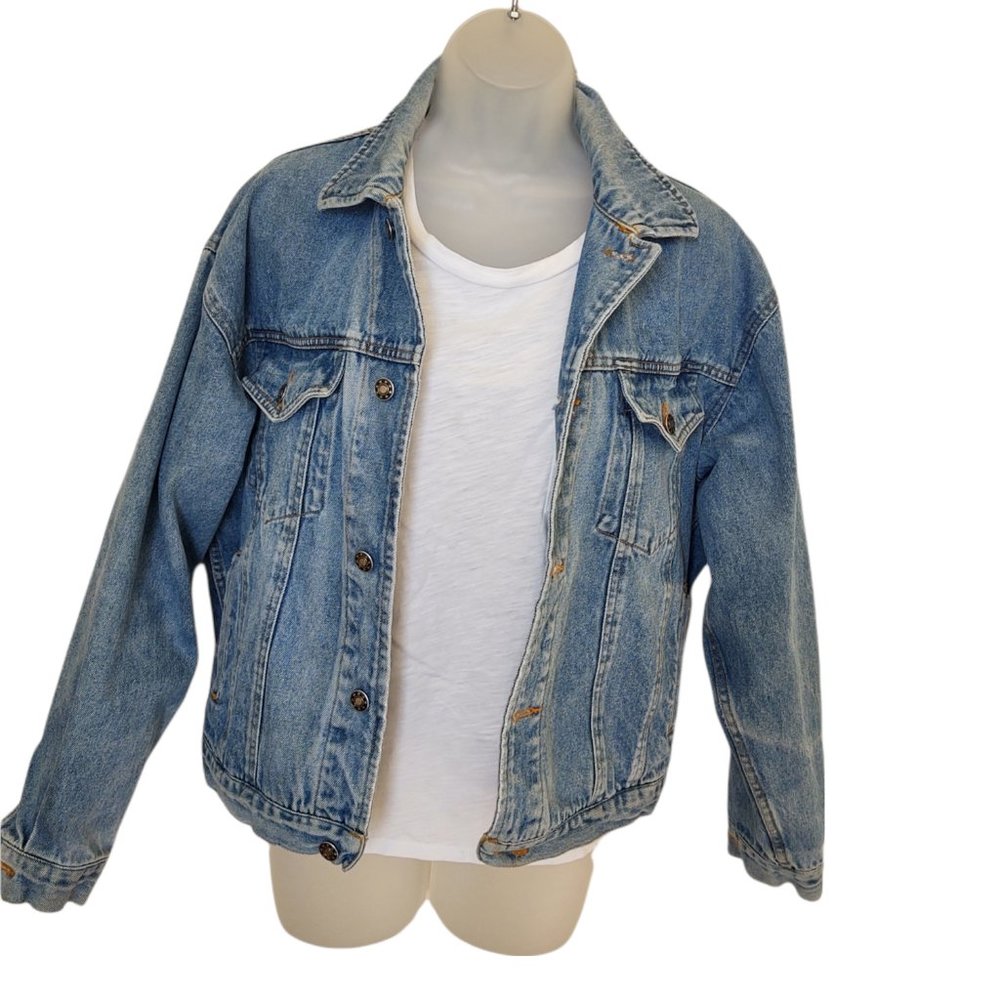 Denim Jacket Faded Size Small